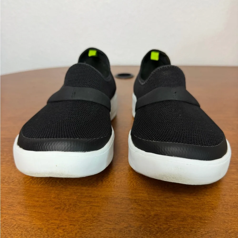 Oofos Omg Women’s Slip On Shoes Black Lime Green Size 7.5 - Picture 2 of 10